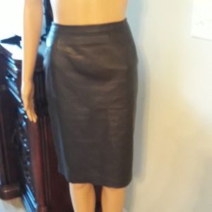 Genuine Italian Leather Skirt